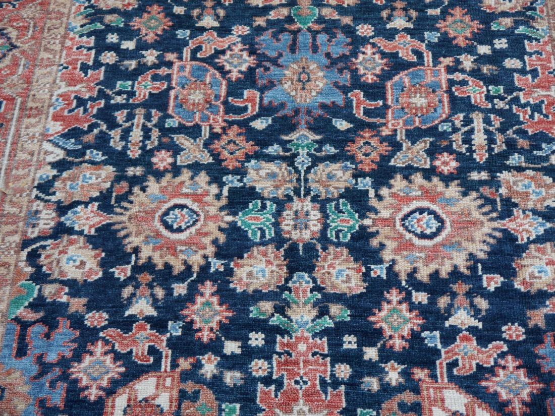Heriz Rug Hand Knotted Low Wool Pile Vintage Look Djoharian Collection In New Condition For Sale In Lohr, Bavaria, DE