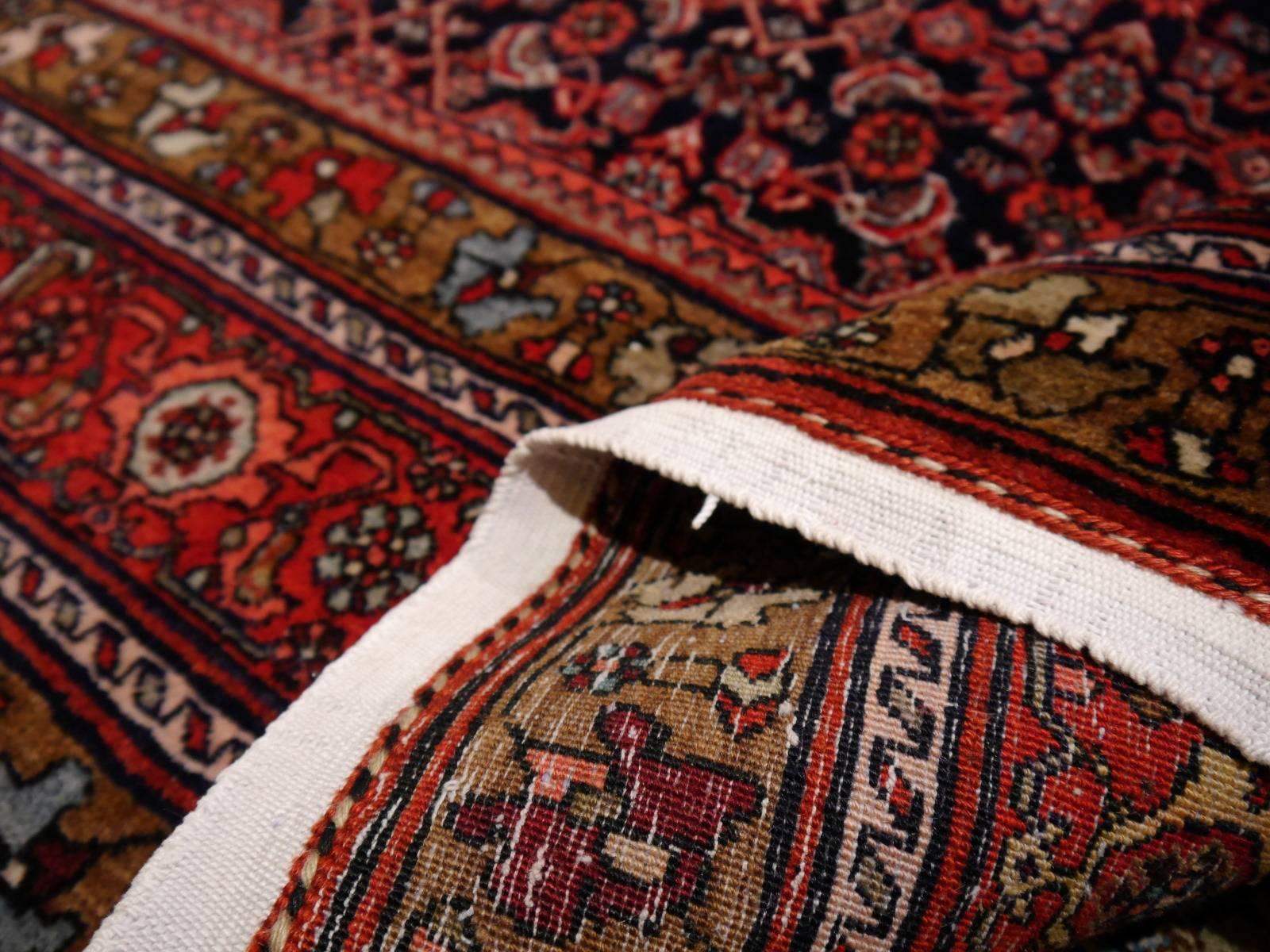 Midcentury Vintage Persian Bidjar Rug 1