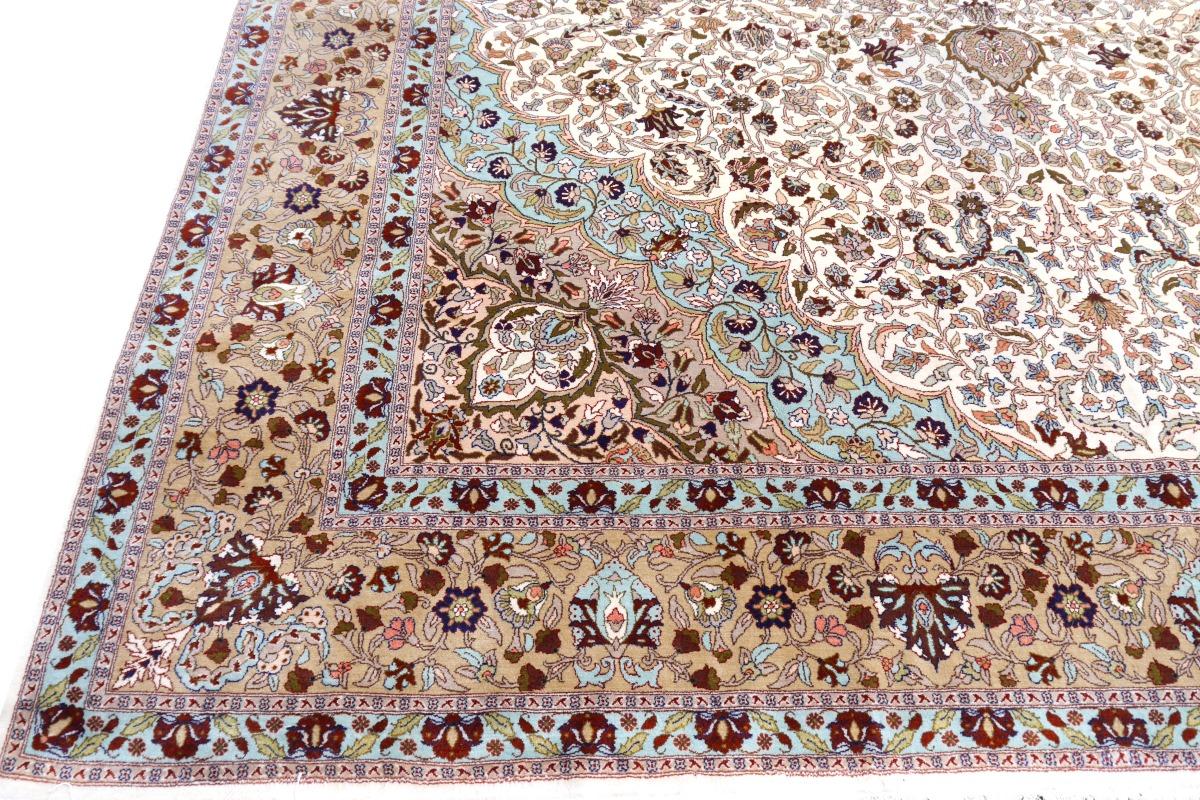 Laine Tapis de sol Hereke Tapis turc de format palais  17 x 11 ft noué à la main taille de la pièce en vente