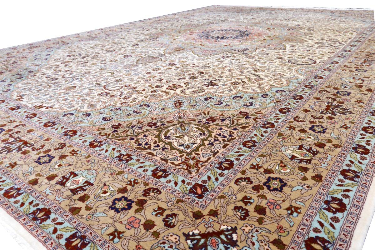 Tapis de sol Hereke Tapis turc de format palais  17 x 11 ft noué à la main taille de la pièce en vente 2