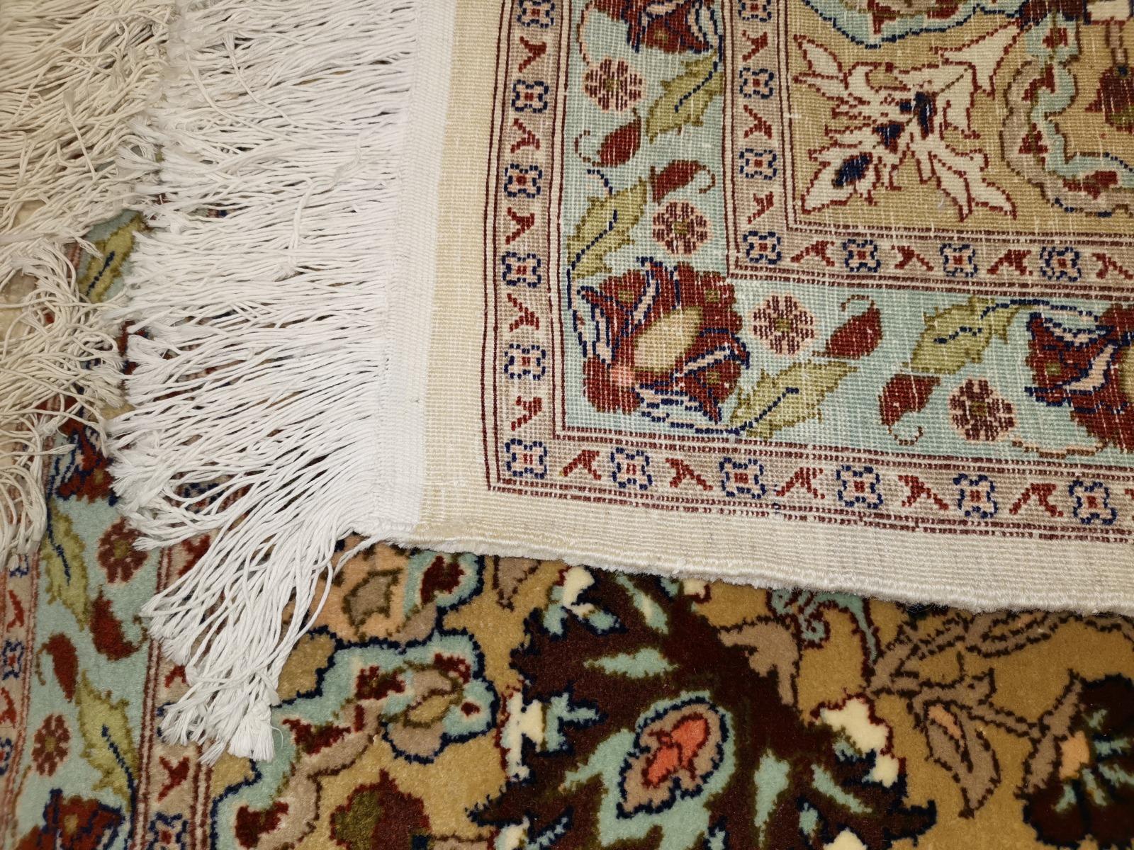 Tapis de sol Hereke Tapis turc de format palais  17 x 11 ft noué à la main taille de la pièce en vente 8