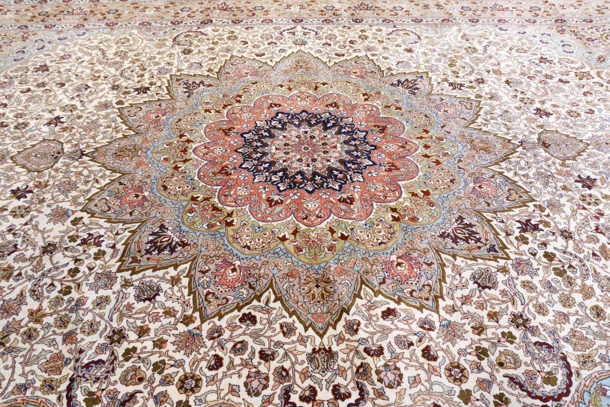 Tapis de sol Hereke Tapis turc de format palais  17 x 11 ft noué à la main taille de la pièce en vente 9