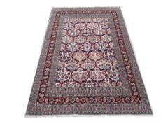 Vintage Turkish Hereke Rug hand-knotted with watermelon design