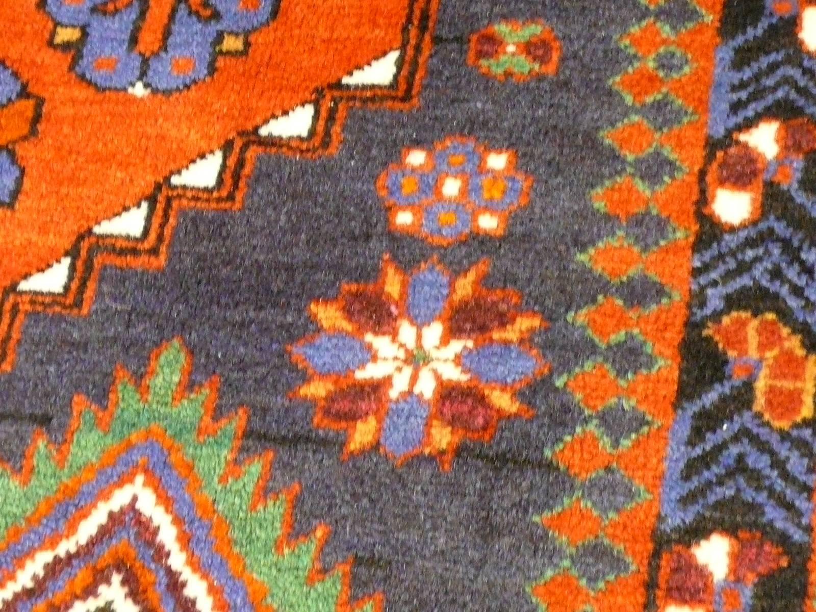 Hand-Knotted Caucasian Shirvan Rug