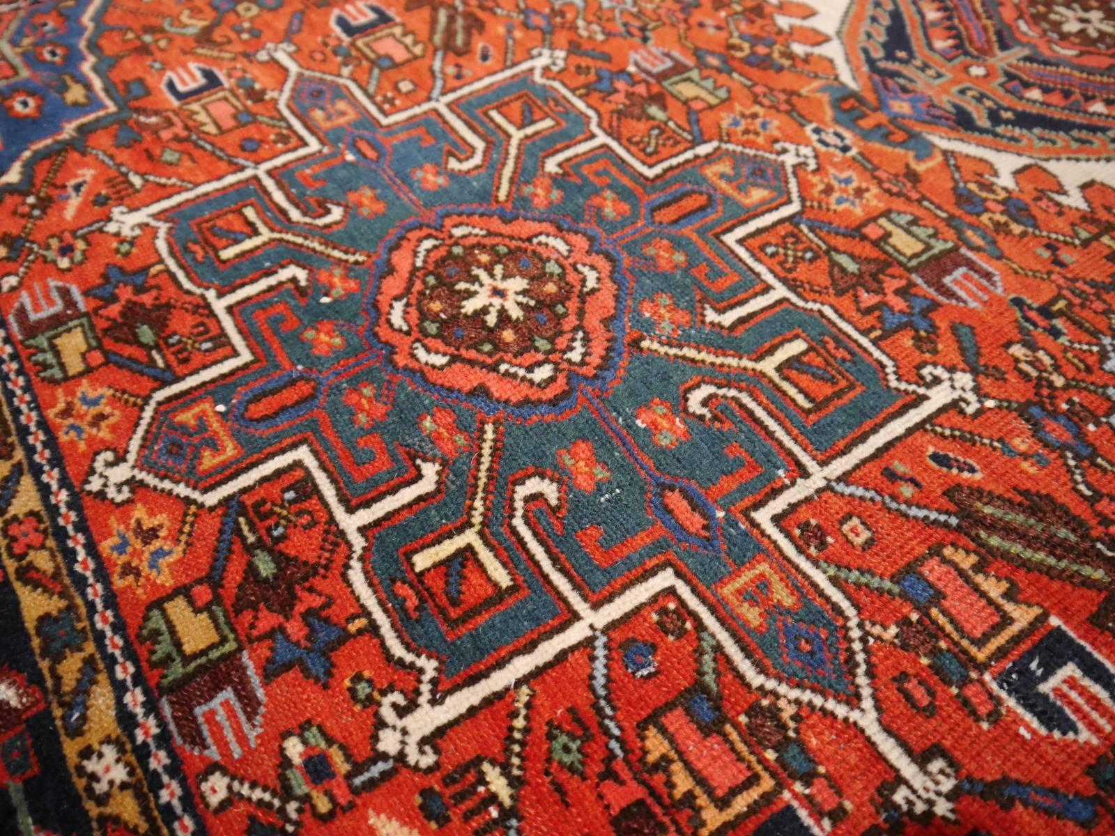 Azerbaijani Semi Antique geometric azeri Rug