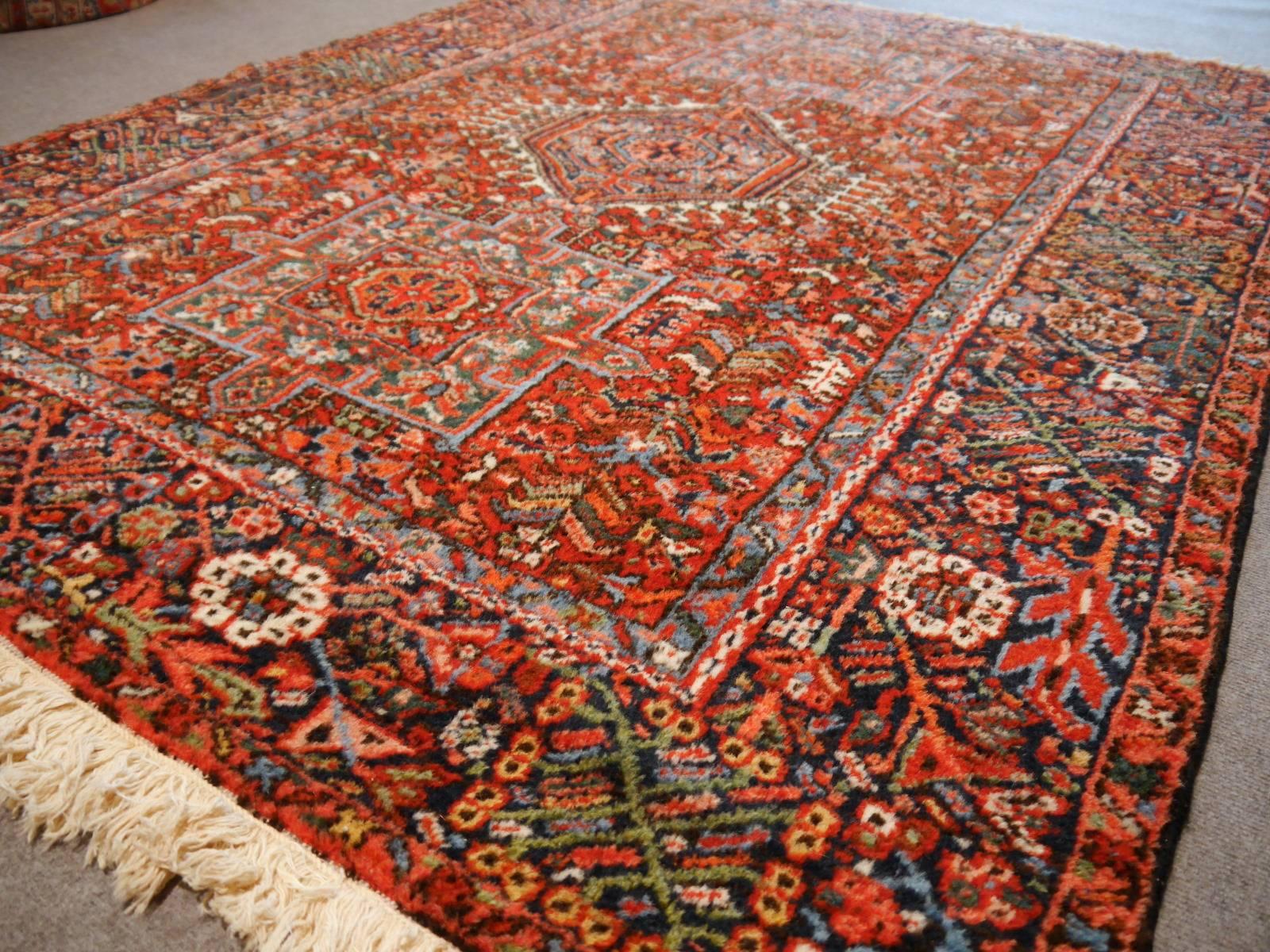 A beautiful antique rug, hand-knotted and in very good condition. It has full pile and beautiful colors.


The Djoharian Design Collection is located in Germany, all our rugs are shipped from there. We are licensed FAIR-TRADE partner of LABEL STEP