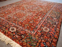 Djoharian Collection Antique Rug in Brown and Blue very good condition