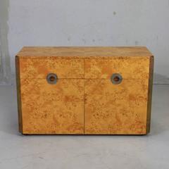 Burl Wood Sideboard by Willy Rizzo, 1972