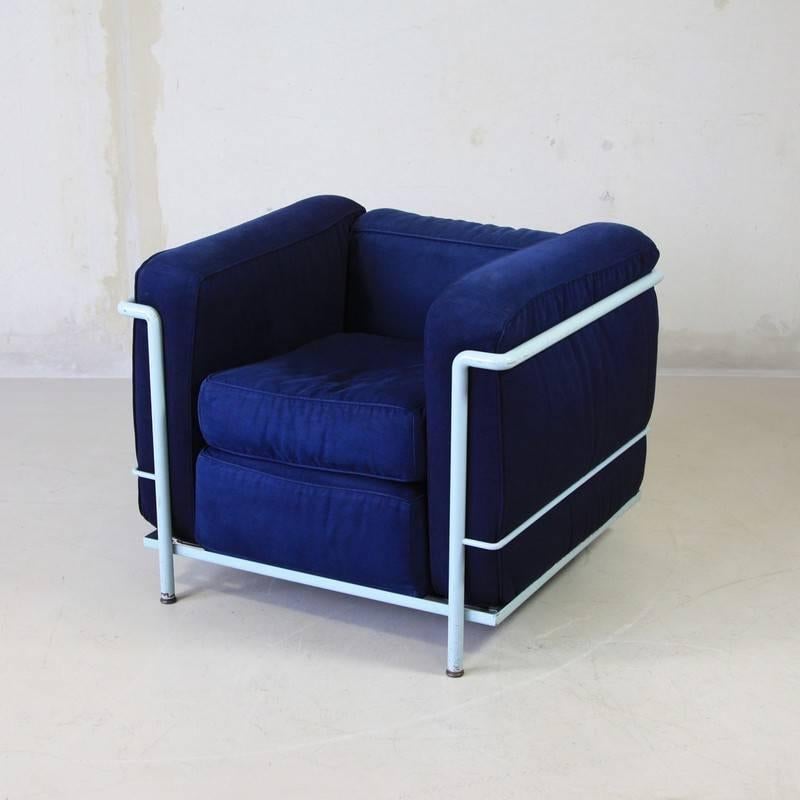 European LC2 Lounge Chair by Le Corbusier, et Al Cassina 1970s