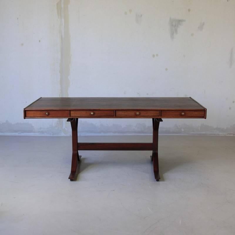 Modern Rosewood Desk by Gianfranco Frattini