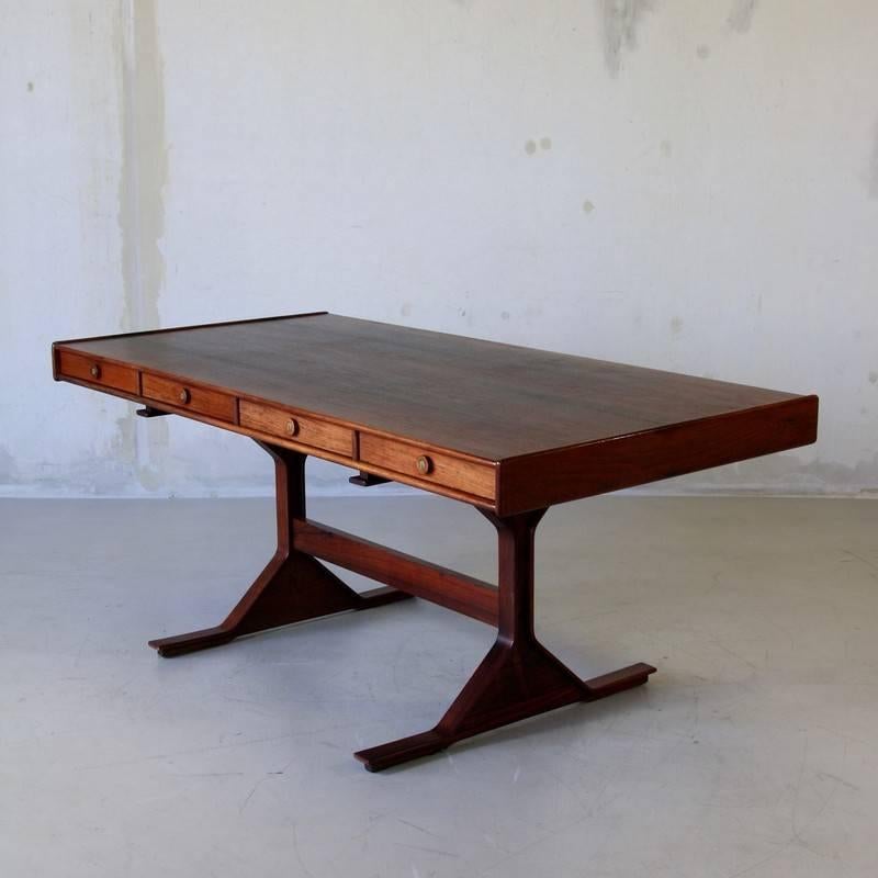 Mid-20th Century Rosewood Desk by Gianfranco Frattini