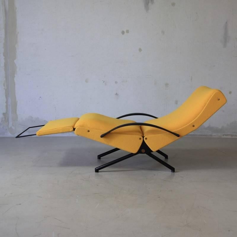 Mid-20th Century P40 Reclining Lounge Chair by Osvaldo Borsani