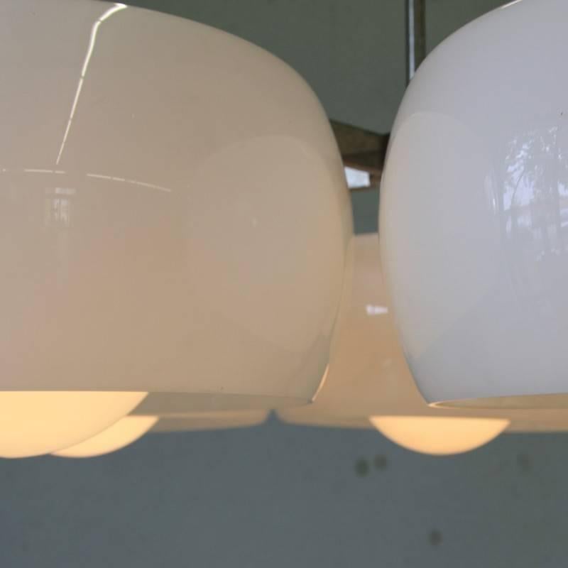 Italian Five Shade Ceiling Lamp Designed by Vico Magistretti, 1961