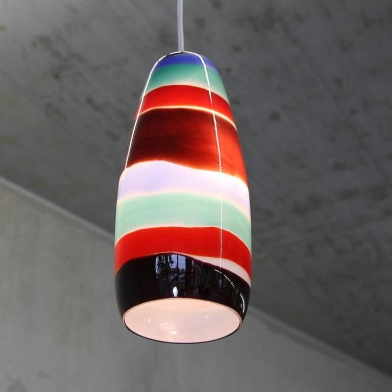 Vintage Venini Glass Ceiling Lamp (2), 1960s at 1stdibs