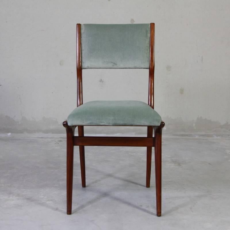 Modern Set of Six Chairs in the Style of Carlo di Carli