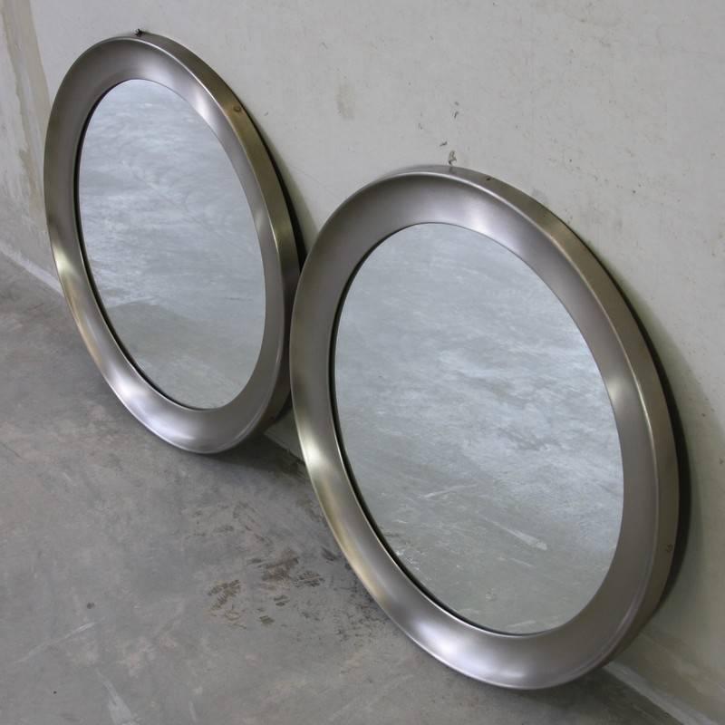 Modern Pair of Italian Mirrors by Sergio Mazza, 1970s