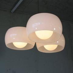 Large Triclinio Lamp 'Large Glass Version, ' Vico Magistretti