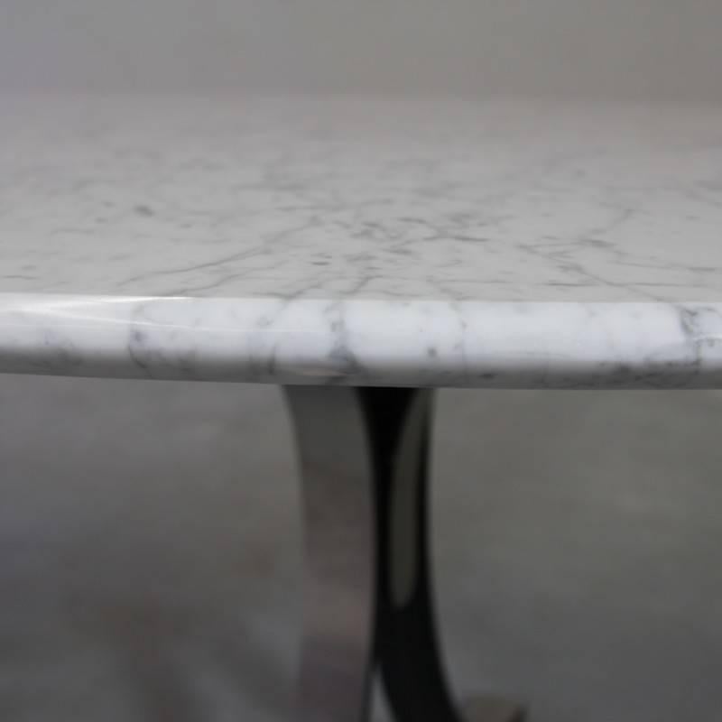 Italian Osvaldo Borsani, Large Carrara Marble Dining Table, 1964