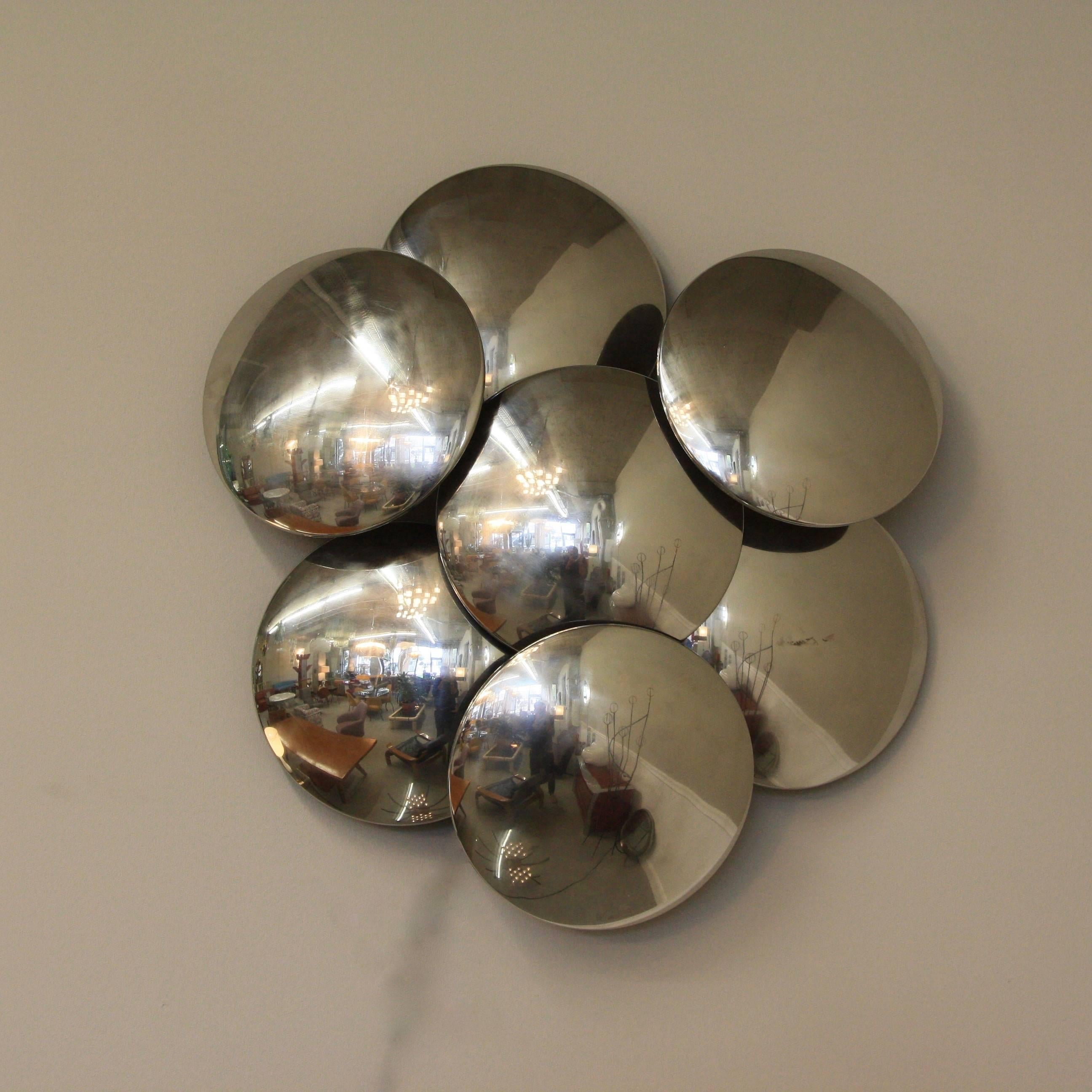 Late 20th Century Seven Disks Reggiani Wall Sconce, Italy, 1970s