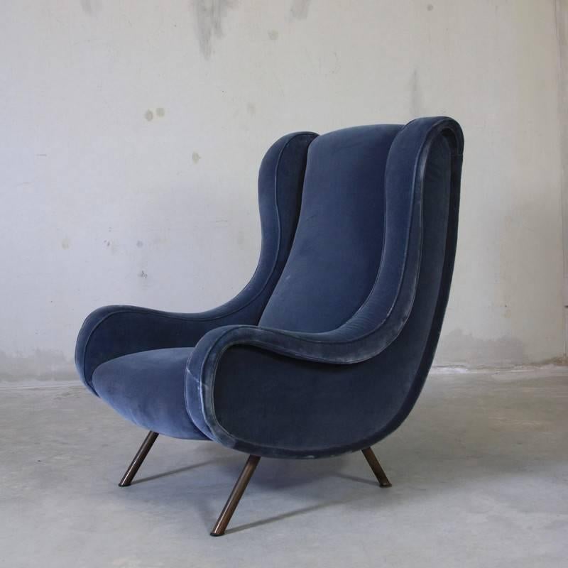 Modern Vintage Pair of Senior Chairs by Marco Zanuso For Sale