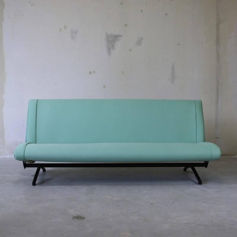 Italian Osvaldo Borsani, D70 Sofa/ Sofa ‘Green’ Bed, 1954 For Sale
