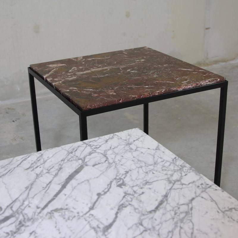Pair of Contemporary Marble Side Tables For Sale 1