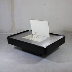 Gavina Coffee Table 'Black' Designed by Vico Magistretti, 1962