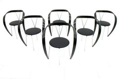 Set of Six Revers Chairs, Andrea Branzi for Cassina, 1993