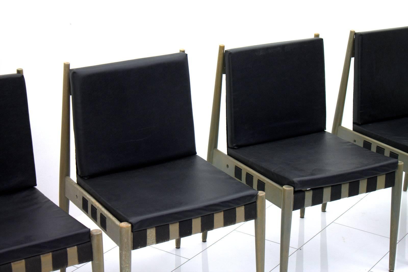 Mid-20th Century Set of Ten Architect Chairs by Egon Eiermann SE 121, Germany, 1964 For Sale