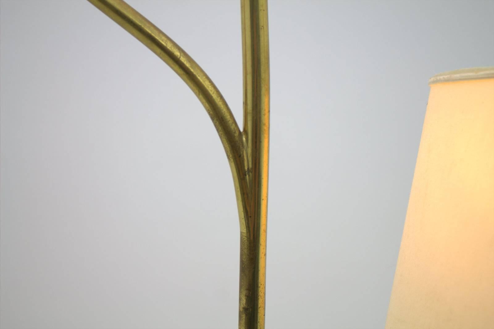 Mid-Century Modern Nice Brass Floor Lamp, France, 1950s