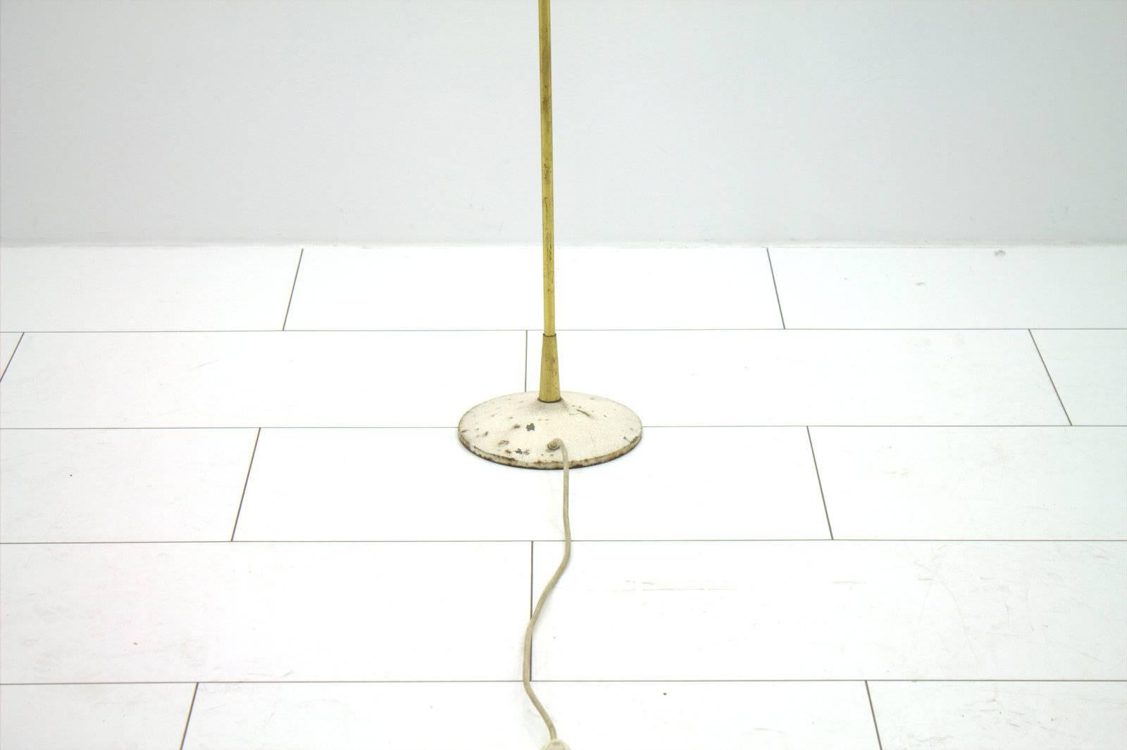 Nice Brass Floor Lamp, France, 1950s 1