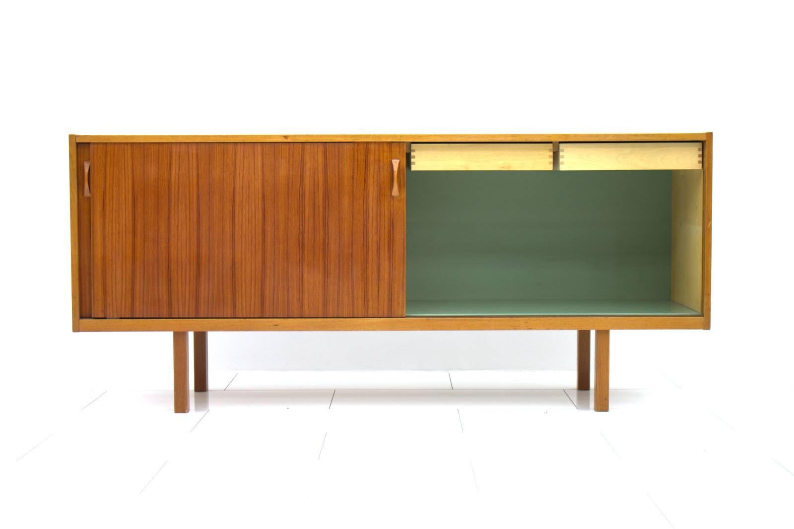 Swedish Scandinavian Teak Wood Sideboard, 1960s For Sale