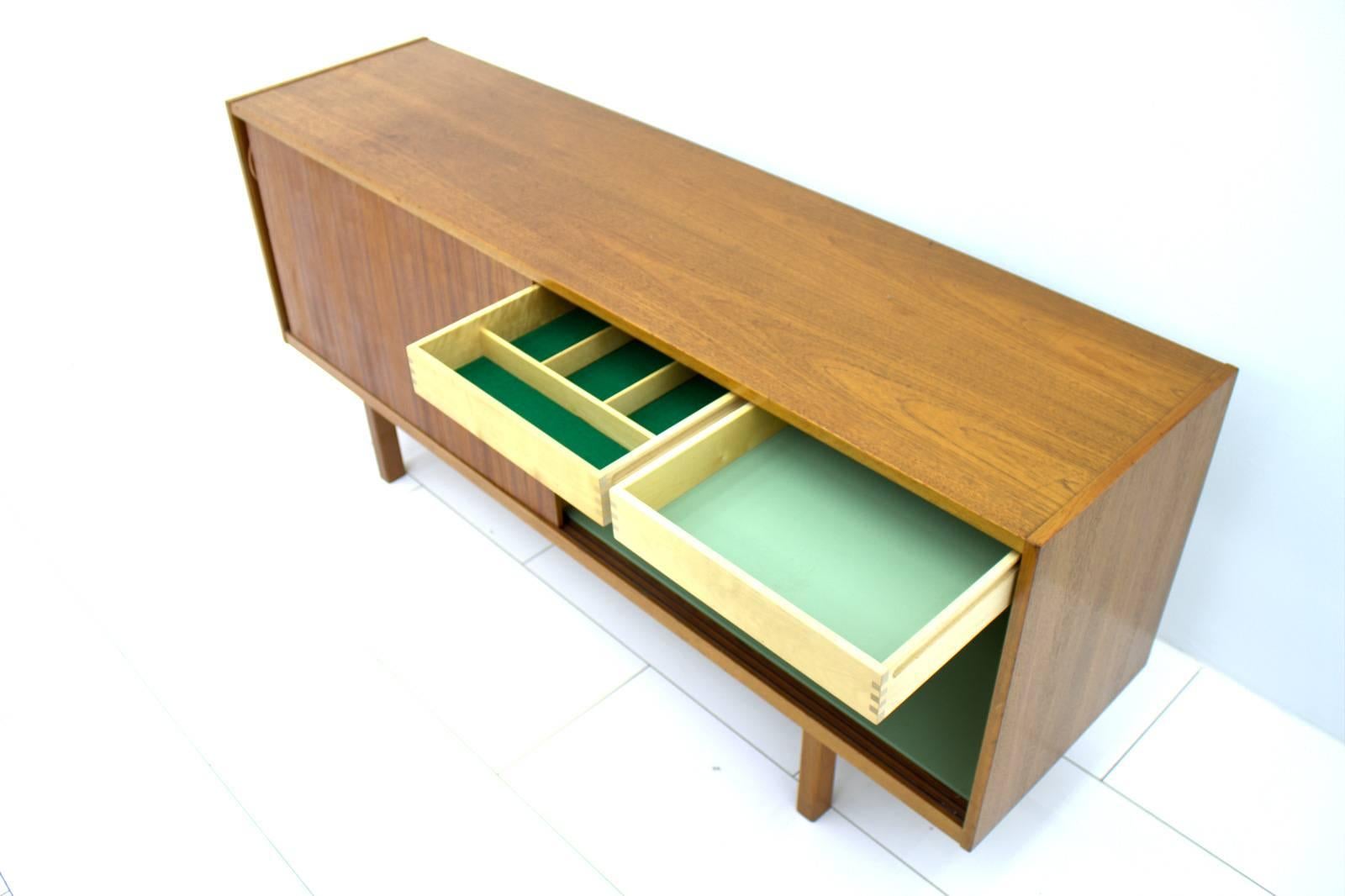 Scandinavian Teak Wood Sideboard, 1960s For Sale 1