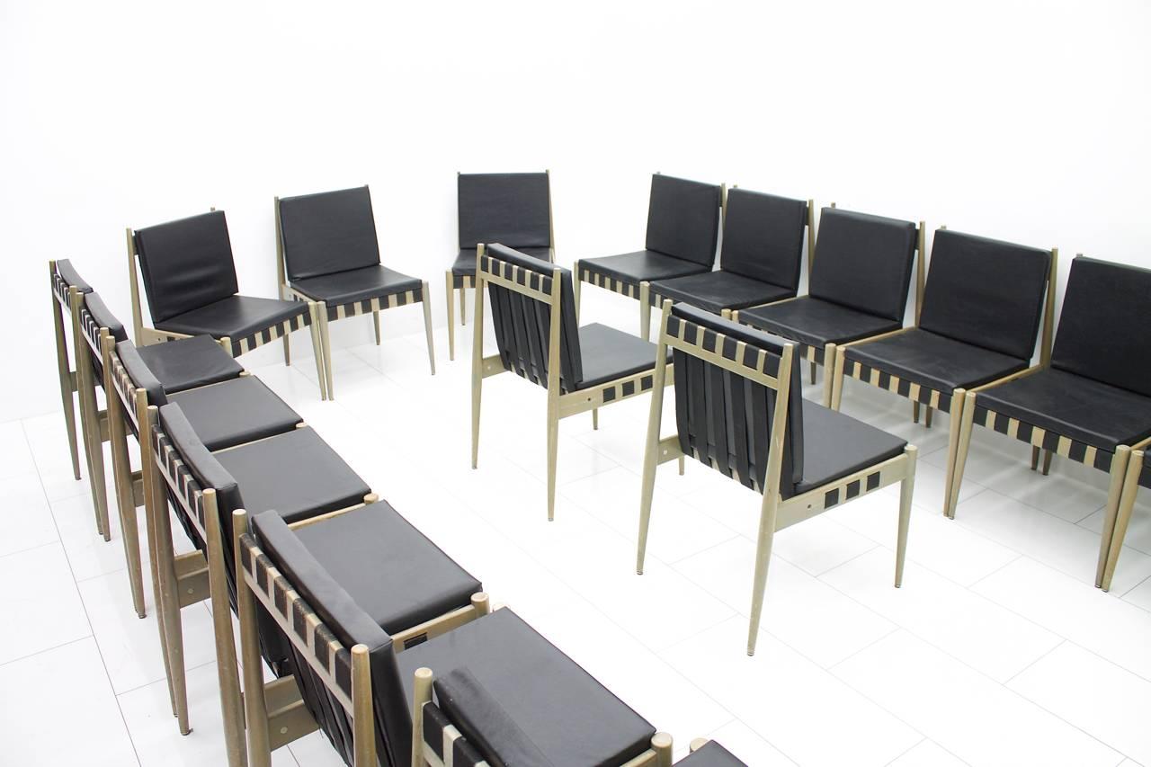 Set of 20 Architect Chairs by Egon Eiermann SE 121, Germany, 1964 In Good Condition For Sale In Frankfurt / Dreieich, DE