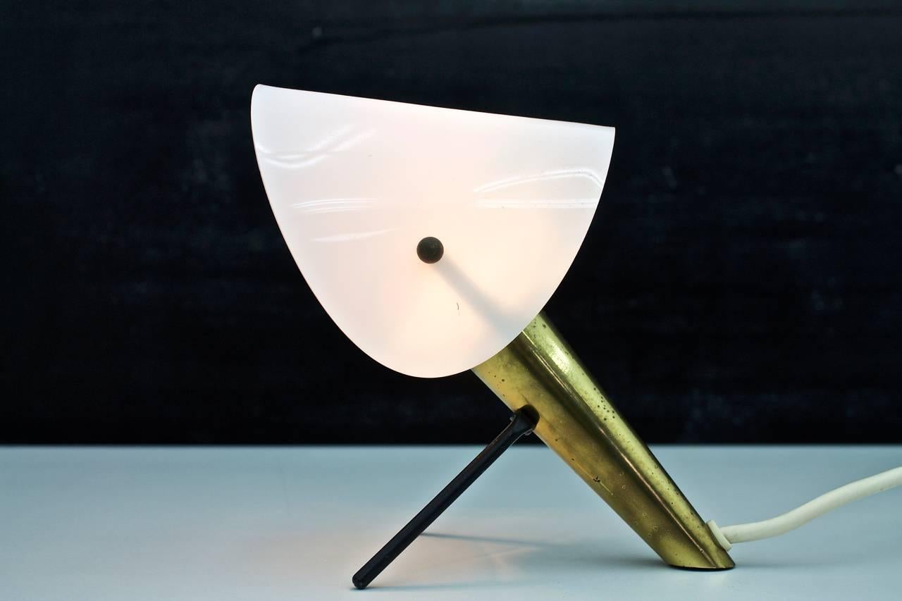 Brass Ernest IGL Table Lamp, Hillebrand Germany, 1950s