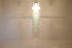 Grand lustre en verre Leucos, Italie, 1970