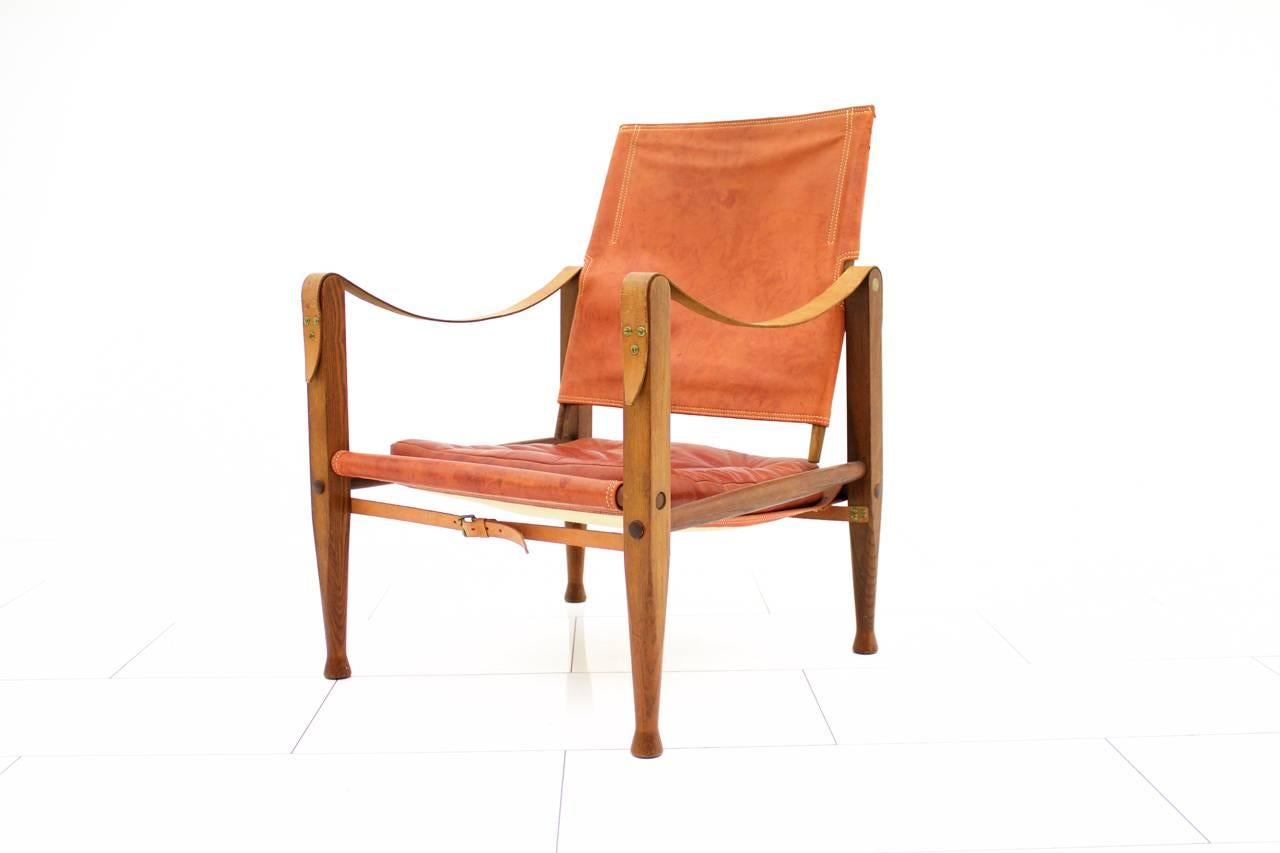 Safari-Stuhl „Safari“ von Kaare Klint von Rud Rasmussen, Dänemark (Skandinavische Moderne) im Angebot