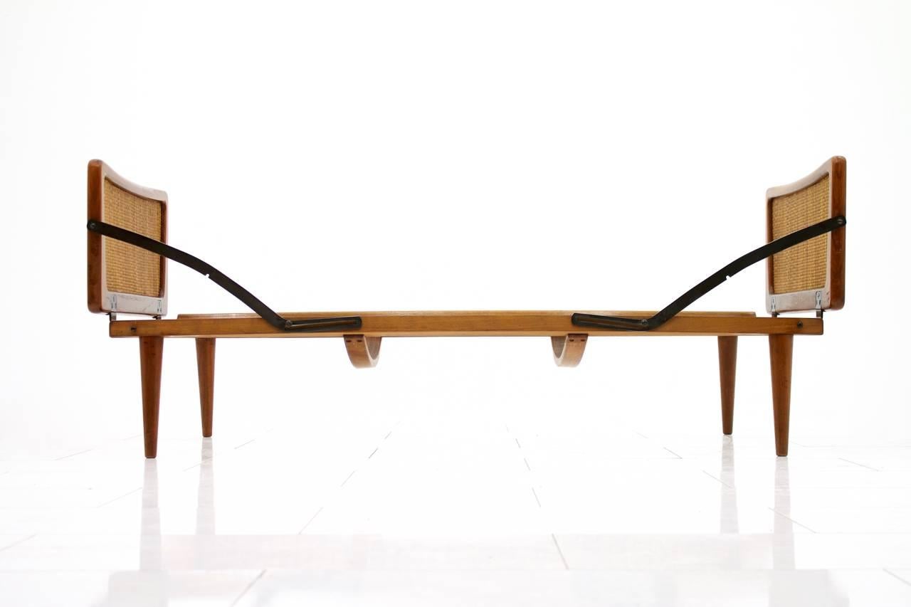 Cane Two-Person Sofa and Daybed by Peter Hivdt & Orla Molgaard Nielsen FD 451 Denmark