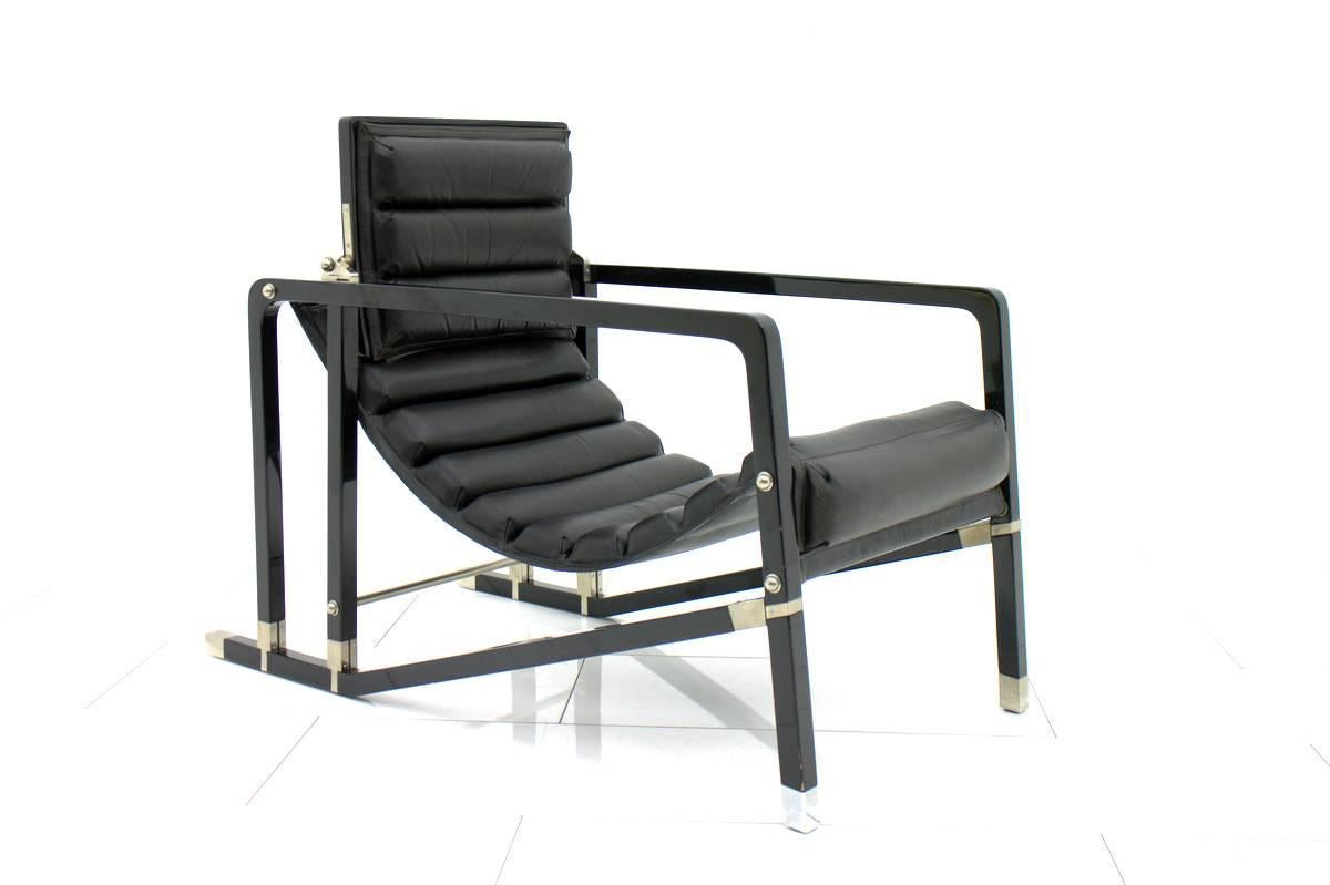 Eileen Gray Transat Lounge Chair by Ecart International, 1980s For Sale 1
