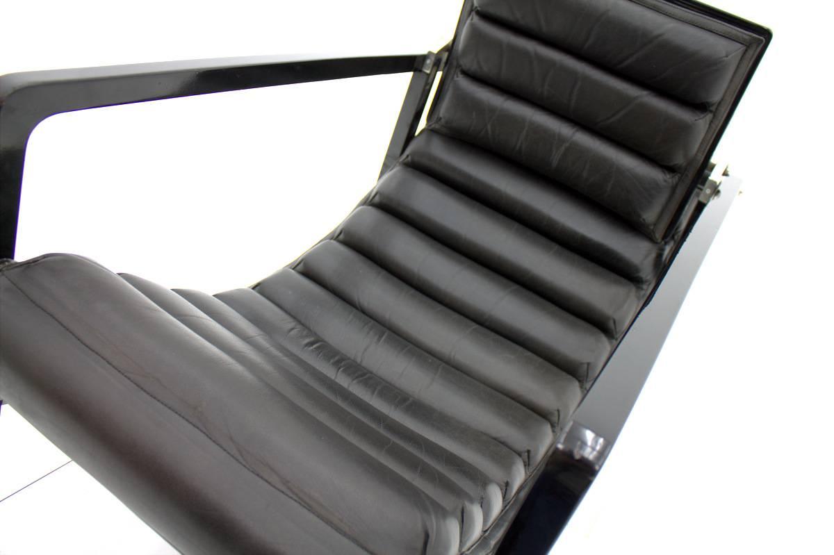 Eileen Gray Transat Lounge Chair by Ecart International, 1980s For Sale 3