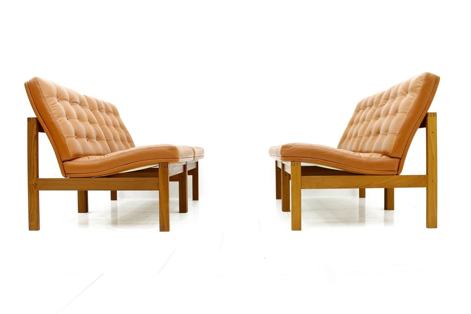 Scandinavian Modern Set of Four Lounge Chairs by France and Son, Denmark, 1962 For Sale