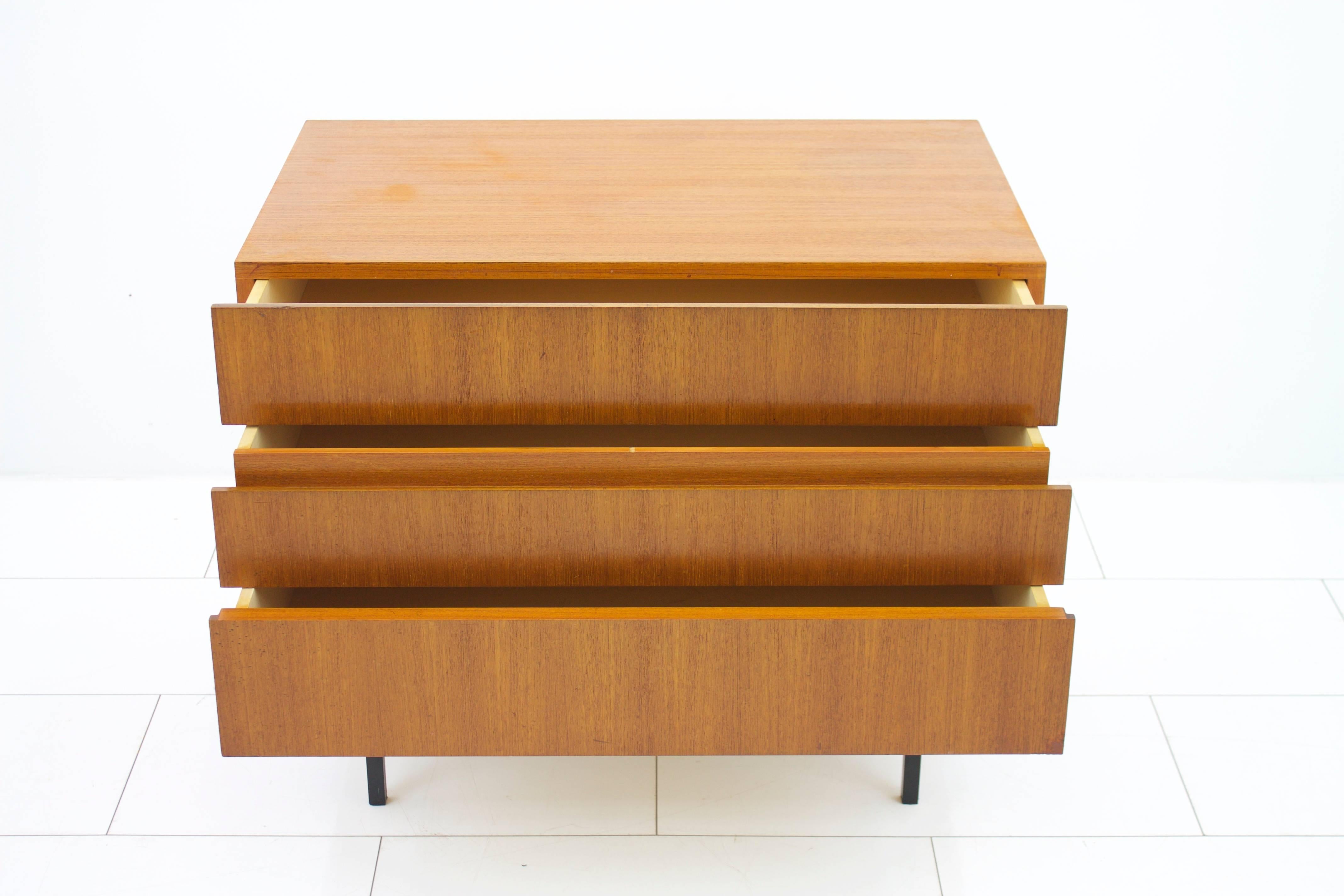 Teak Dresser or Small Sideboard by Dieter Waeckerlin for Behr, 1950s In Good Condition In Frankfurt / Dreieich, DE