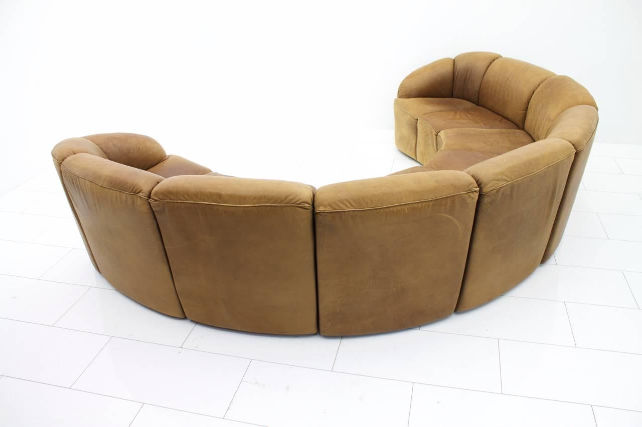 Leather Lounge Sofa by Walter Knoll, 1960s In Good Condition In Frankfurt / Dreieich, DE