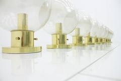 Vintage Wall Lights in Glass and Brass by Limburg 1960s