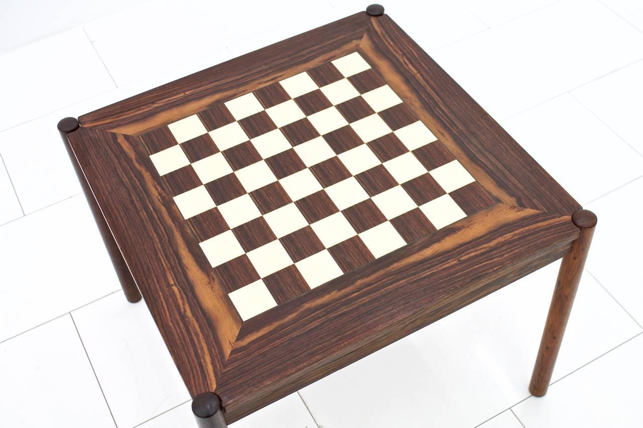Wood Flip-Top Chess Table by Georg Petersen, Denmark, 1960s