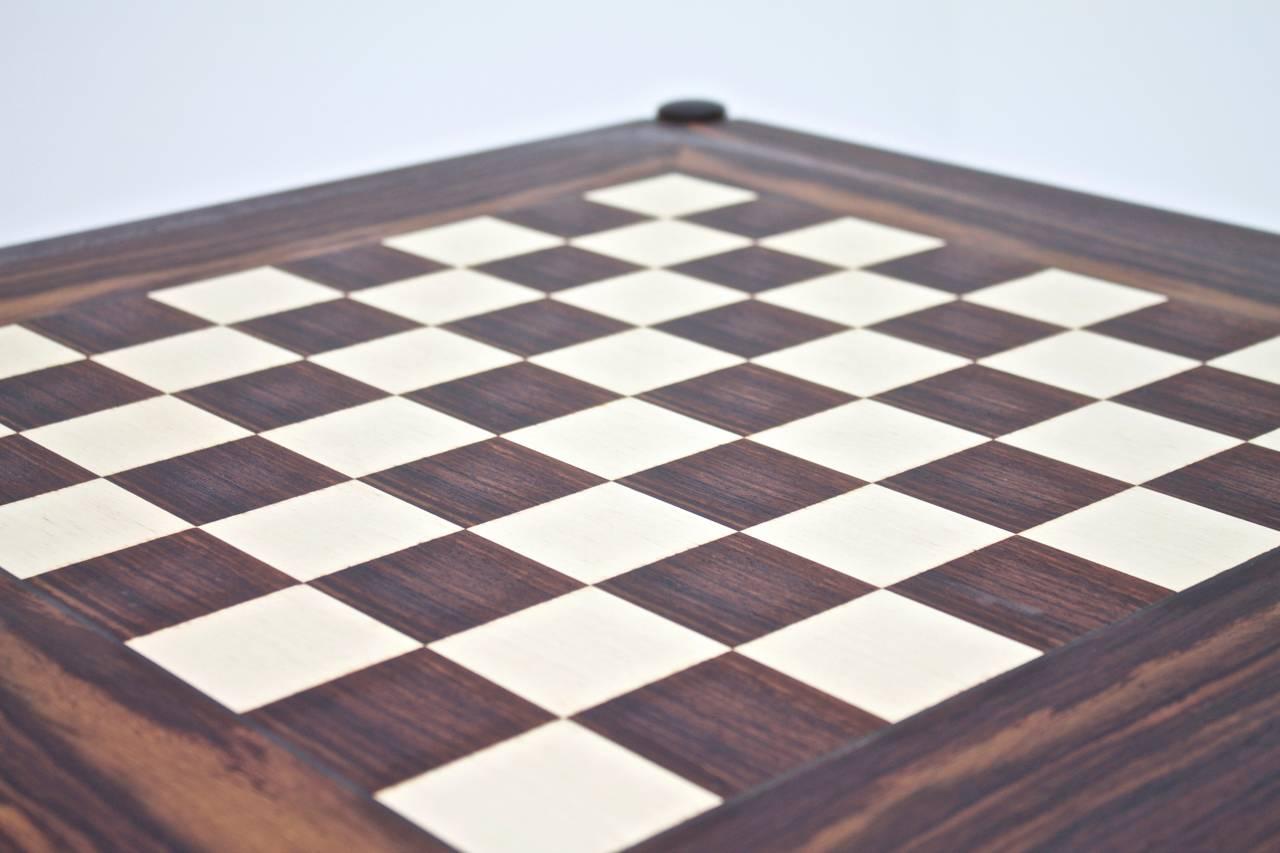 Flip-Top Chess Table by Georg Petersen, Denmark, 1960s In Excellent Condition In Frankfurt / Dreieich, DE