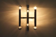 Single Chrome Wall Sconces, 1970s