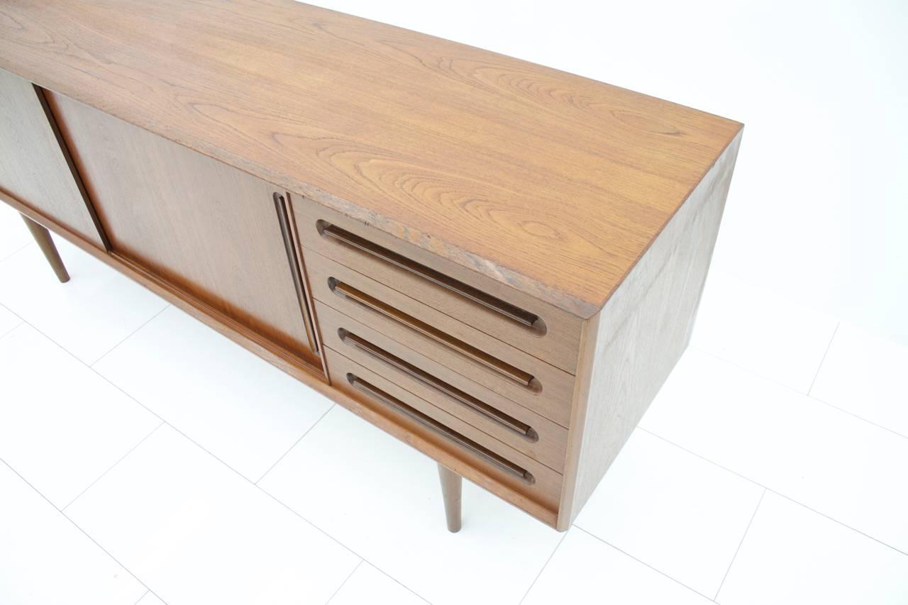 Mid-20th Century Danish Teak Wood Sideboard by Central Møbler, 1960s