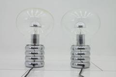 Rare Pair of "Bulb" Table Lamps by Ingo Maurer, 1969