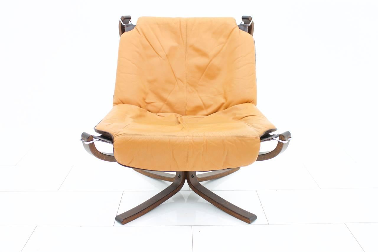 Late 20th Century Falcon Lounge Chair by Sigurd Resell, Norway, 1971